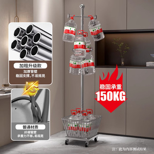 Portable Floor Standing Metal Coat Rack Iron Rectangular Bedroom Clothing Organizer Storage <b>Stand</b> - Product Image 4