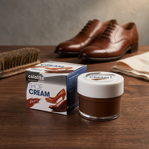 Cololite High Quality 35gr Brown Shoe Care Cream with Applicator Liquid Shoe <b>Polish</b> Product - Product Image 2