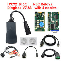 Herramienta de Diagnóstico Profesional, Chips Completos Lexia3 PP2000 OBD2 Diagbox V9.91 Firmware 921815C para Citroën y Peugeot Lexia 3 V48/V25