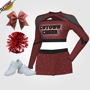 Uniformes de pom-pom girl à manches longues, <span class=keywords><strong>prix</strong></span> d'usine, uniforme de pom-pom girl, Costume de jeune fille - Product Image 2