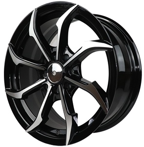 JT172 Rines <span class=keywords><strong>14</strong></span> <span class=keywords><strong>4</strong></span> en 100, Llanta de 15 Pulgadas con <span class=keywords><strong>4</strong></span> y 5 Orificios, Rines de Aleación para Auto 5x1143, Ruedas Negras - Product Image 3