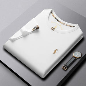 T-shirt à manches longues pour homme Little <span class=keywords><strong>Paul</strong></span>, col rond, broderie Joker, style vintage, coton respirant, évacuation de l'humidité, 210 grammes - Product Image 2