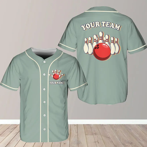 Maillots de baseball personnalisables avec noms et logos, respirants, anti-humidité, séchage rapide, 100% polyester, impression numérique, noms d'équipes - Product Image 6