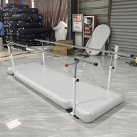 Tapis de marche gonflable en PVC DWF pour la rééducation, équipé d'une planche d'équilibre et de barres doubles parallèles