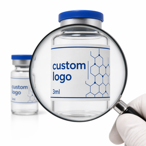 Wholesale Custom Design Peptide Vial Labels <b>Waterproof</b> Oilproof Adhesive <b>Stickers</b> For Different Sizes Peptide Storage Glass Vial - Product Image 4