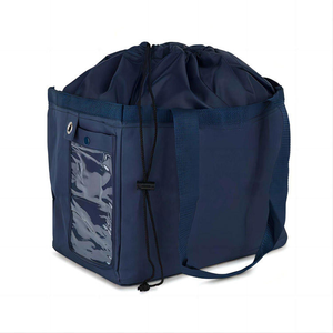 Square Custom Large Wash and Fold Industrial Commercial Hotel Nylon Laundry Bags Drawstring for <b>Clothes</b> with logo Strap - Product Image 5