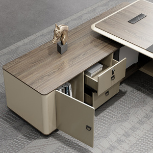 Bàn làm việc văn phòng hiện đại cao cấp có tủ, chất liệu gỗ cao cấp, thiết kế mô đun, nội thất văn phòng - Product Image 5