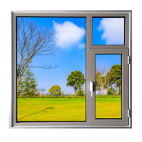Fabricant chinois de portes à battant en aluminium personnalisées et de doubles portes vitrées pour l'intérieur des maisons