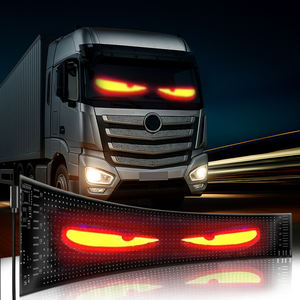 Écran d'affichage LED programmable pour voiture/camion, panneau flexible pour fenêtre, yeux de démon, matrice LED, télécommande, 12V 5W - Product Image 2