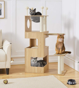 Nichoir simple en bois pour chat, toutes saisons, respirant et résistant à l'humidité, arbre à chat - Product Image 2