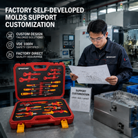 Kit d'outils manuels certifiés VDE de haute précision - Boîtier rigide - Personnalisable OEM - Norme de sécurité 1000V - Vente directe usine