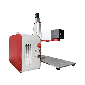 Mesin penanda laser 30w fokus dinamis JPT mopa laser pengukir tanda warna 2,5d serat laser pengukir biaya profesional