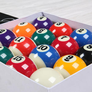Ensemble de boules de billard de taille réglementaire de 2 à 1/4 pouces complet 16 boules ensemble de boules de billard en résine de style américain accessoires de table de billard - Product Image 3