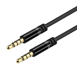 3,5mm geflochtenes Nylon-Aux-Kabel (1m,Hi-Fi-Sound), Audio-Zusatz-Eingangs adapter Stecker-Stecker-AUX-Kabel für Kopfhörer, Auto