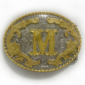 Boucles de <span class=keywords><strong>ceinture</strong></span> lettre initiale grande taille filles garçons boucles occidentales dorées pour <span class=keywords><strong>ceinture</strong></span> (ABC-Z) boucles de rodéo pour hommes et femmes - Product Image 3