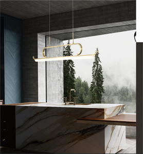 Luminaire suspendu LED Zen long moderne pour salle à manger, lampes LED de luxe - Product Image 6