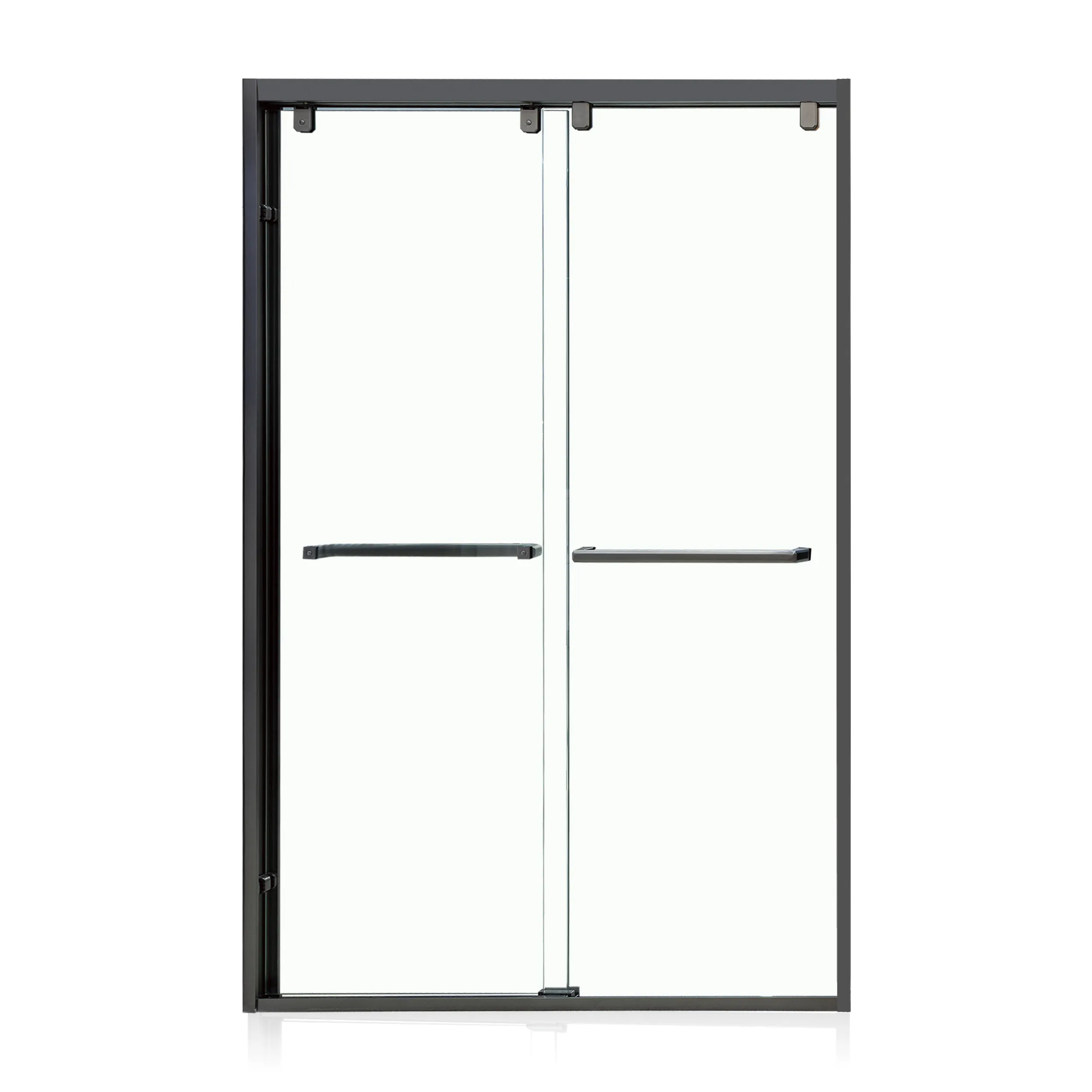 TNS TS7303 cerniere per porte in vetro grigio per doccia per impieghi gravosi morsetti doppi rulli guide guarnizione inferiore sistema scorrevole cabina doccia