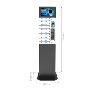 Y2 Power AMI Pro, Casillero de Carga para Teléfonos Móviles de 10 Compartimentos con Pantalla Publicitaria, Estación de Carga de Teléfonos, Máquina Expendedora de Carga de Teléfonos - Product Image 2