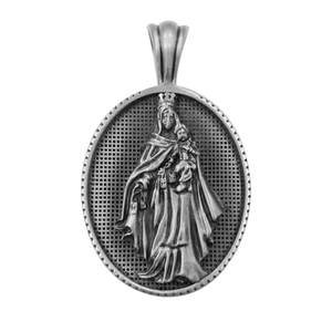 Colgante Retro de San Día de la Virgen María para Hombre, Accesorios Católicos Cristianos, Colgante de Aleación de Zinc Electrochapado, Venta al por Mayor - Product Image 4