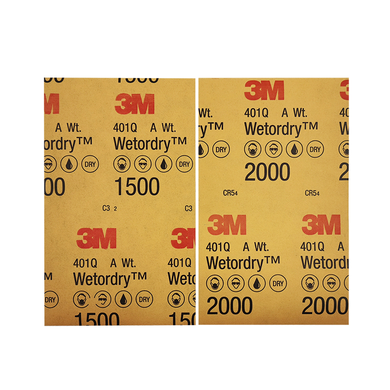 3 м 401Q Кремниевая карбидная смачивающаяся абразивная листы наждачная бумага для отделки
