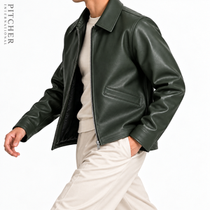Wholesale Mens Leather Jackets <b>Genuine</b> Cowhide Jacket Custom Design Low MOQ Retail Supplier USA Factory - Product Image 2