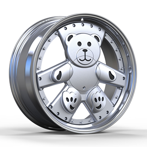 JIANGCHEN 16-24 pouces, jantes en alliage forgé en deux parties, centre brossé transparent, roues Teddy Bear 5x114.3 pour Ferrari - Product Image 3