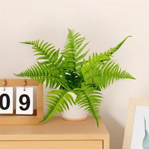 Fougère de Boston Artificielle Effet Naturel 42CM, en Plastique Durable, pour Maison, Bureau, Halloween, Pâques, Noël, Thanksgiving, Nouvel An - Product Image 1