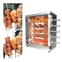 Offres Exceptionnelles Rôtissoire à Poulet en Acier Inoxydable Machine à Rôtir au Gaz Kebab BBQ pour Restaurant