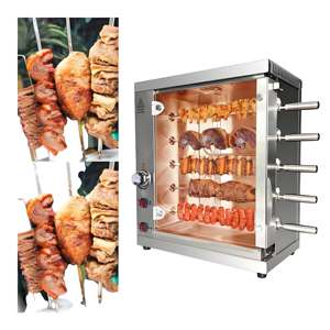 Macchina per Pollo Arrosto in Acciaio Inox, <span class=keywords><strong>Girarrosto</strong></span> a Gas per Kebab e BBQ, Attrezzatura per Ristoranti - Product Image 3