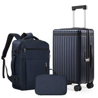 Valise de voyage JX en gros, légère, coque rigide en PC, ensemble de bagages, sac à dos, cartable, sac fourre-tout grande capacité pour les vacances