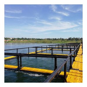 Piège de pêche et <span class=keywords><strong>filet</strong></span> de pêche flottant de 14 pieds en PEHD <span class=keywords><strong>pour</strong></span> l'aquaculture et l'élevage de poissons - Product Image 4
