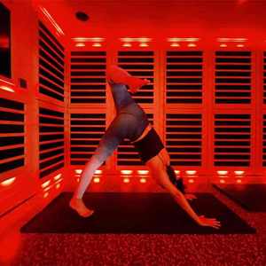 Sauna Portátil Eléctrica de Madera Sólida para Interiores, para Bienestar, Yoga, Entrenamiento, Spa en Casa con Infrarrojos Lejanos, Cromoterapia, Uso en Villas - Product Image 3