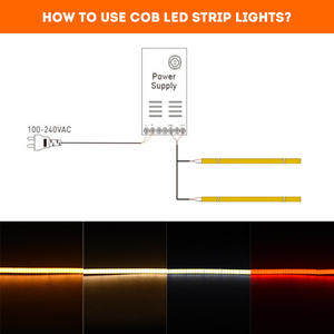 Bande lumineuse LED COB 12V 3mm PCB bande lumineuse LED 3000K 4000K 6500K COB bande LED pour décor d'armoire - Product Image 4
