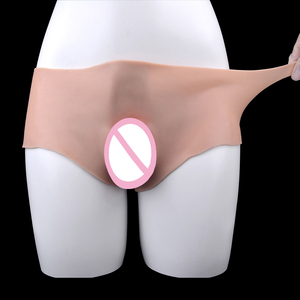 Herren-Unterwäsche <span class=keywords><strong>Penis</strong></span>-Hose Hautähnliches Gefühl Hohl Silikon Lesbian Strap-on Dildo Höschen Männlicher <span class=keywords><strong>Penis</strong></span> Sexspielzeug für Frauen - Product Image 1
