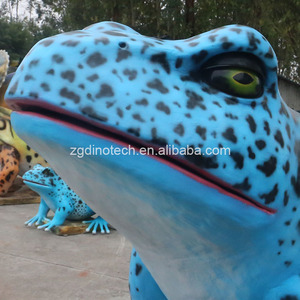 Modèle de grenouille bleue animatronique personnalisé pour le monde des insectes ou robot insecte interactif géant pour parc à thème - Product Image 3