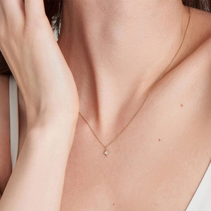 AN048 ヴィンテージファッション 925スターリングシルバー オパールジルコン 八芒星ペンダントネックレス レディース ガールズ ステートメントファインジュエリー - Product Image 3