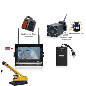 2.4GHz sans fil longue <span class=keywords><strong>Distance</strong></span> 20x Zoom optique télescopique Construction grue à tour caméra pour grue mobile sur chenilles - Product Image 1