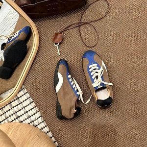 Zapatillas Retro de Terciopelo con Estampado de Leopardo, Unisex, de Caña Baja, con Cordones, de Gamuza, con Bloques de Color, Casuales, para Verano, Primavera y Otoño 2026 - Product Image 5