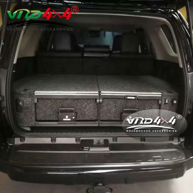 VRD4X4 individuelles Top-Qualitäts-Doppelroller-Schubladen-System für 4x4 hinten für Toyota 4Runner 2010 bis 2019 Seitenschubladenmodul seitlich x