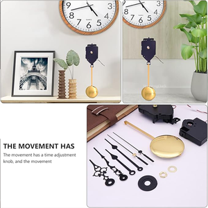 Mouvement d'horloge à pendule avec <span class=keywords><strong>carillon</strong></span> et boîte à musique, kit de mouvement d'horloge de haute qualité, adapté aux horloges murales DIY, compatible avec les cadrans de 250 mm - Product Image 6
