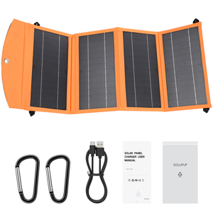 Meilleures ventes 2025 - Panneau <span class=keywords><strong>solaire</strong></span> pliable 30W à charge rapide, léger et portable pour le camping, la <span class=keywords><strong>randonnée</strong></span>, chargeurs solaires haute efficacité - Product Image 4