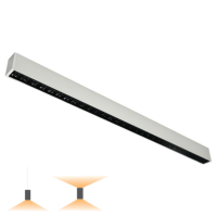 Luminaire linéaire LED personnalisable, profil en aluminium, lustre suspendu, profil pour projets d'éclairage de bureau/commercial