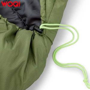 Sac de couchage Woqi Mummy, vert militaire, polyester, imperméable, pour temps froid, adulte, randonnée, camping, longueur standard - Product Image 4