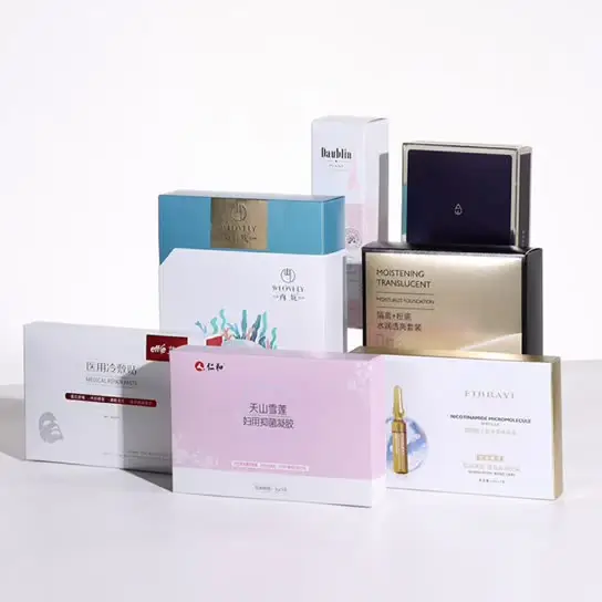 Benutzer definiertes Logo Luxus Pappe Papier Kosmetik boxen Lippenstift Hautpflege Make-up Parfüm Verpackung Geschenk boxen