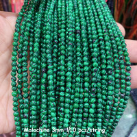 Pierre précieuse naturelle Turquoise africaine Améthyste Agate noire Pierre de lune Perles de pierre naturelle de 3 mm Perles de cristal Vente en gros en vrac
