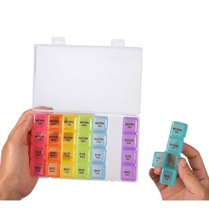 Organizador Semanal de Pastillas al por Mayor, 7 Días con 28 Compartimentos, Estuche de Plástico para Pastillas, 4 Tomas Diarias - Product Image 4