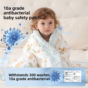 Literie bébé personnalisée à motifs végétaux et floraux : Housse en tricot confortable, Couette/couverture respirante pour bébé - Product Image 1