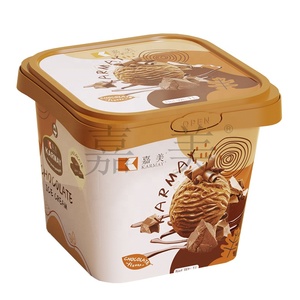 Pot à crème glacée de 1000 ml avec couvercle, imprimé IML, congelé à -18 degrés Celsius, utilisé par les fournisseurs d'usines de Guangdong en Chine, boîte d'emballage alimentaire - Product Image 5