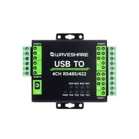 Industrial terisolasi USB ke RS485/422 Converter, asli FT4232HL Chip, mendukung USB untuk 2-Ch RS485 + 2-Ch RS485/422