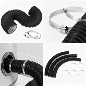 <span class=keywords><strong>Tuyau</strong></span> de ventilation flexible en aluminium de marque Endian, taille personnalisable et garantie d'un an, pour utilisation dans les salles de bain - Product Image 4